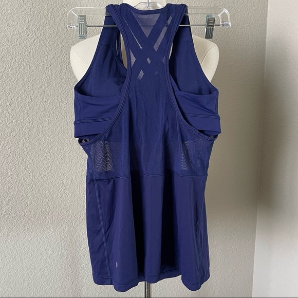 Lululemon Fast As Light 2-In-1 Tank Emperor Blue - Picture 7 of 11